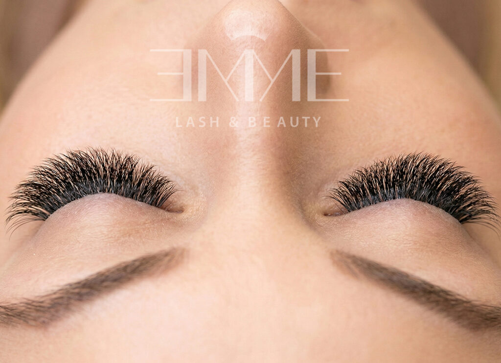 a lady with extra volume extension