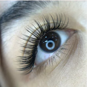 Classic lash extension treatment by certified lash artist