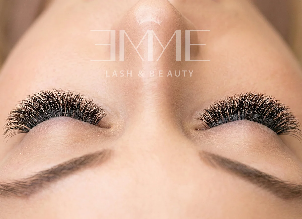 a lady with extra volume extension